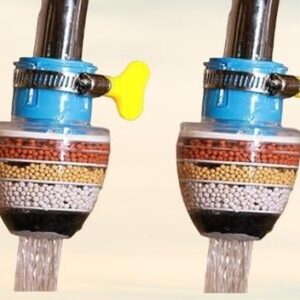 Activated Carbon Water Faucet Mount Filter (Assorted Color) ( Pack of 2)