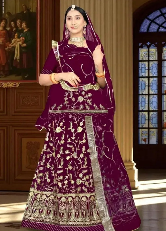 Rajputi heavy work design lehenga 1 Rajputi heavy work design lehenga
