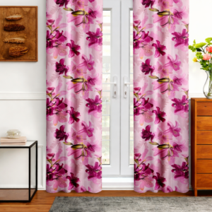 Long door curtain for bedroom
