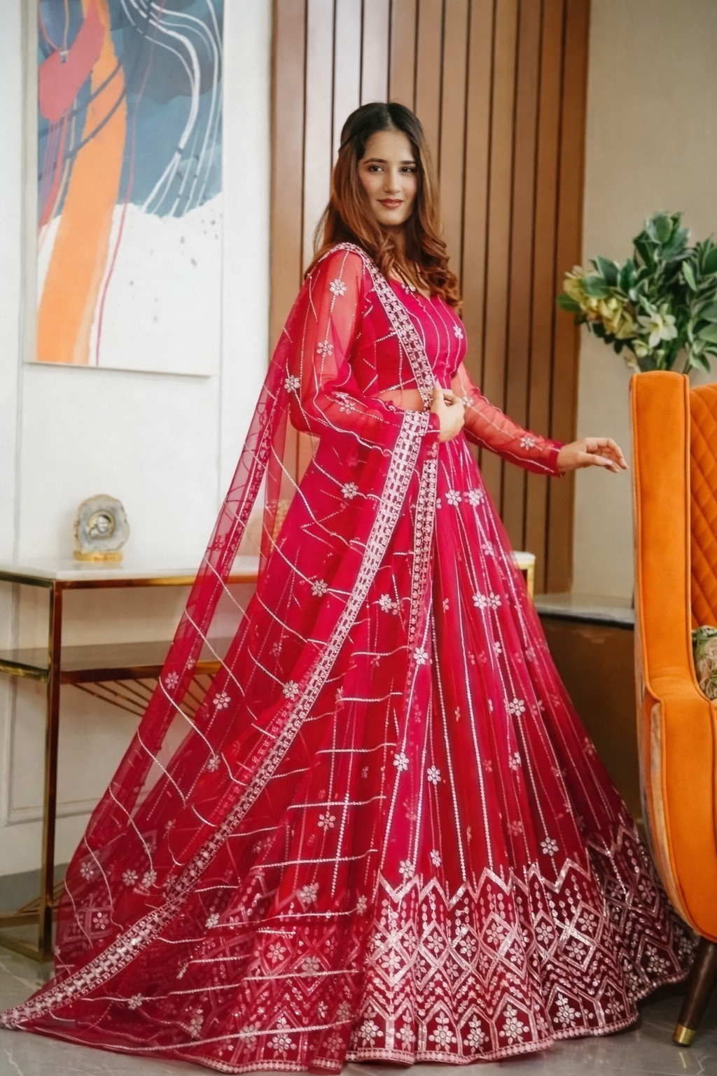 Fancy lehenga set for womens - Image 3