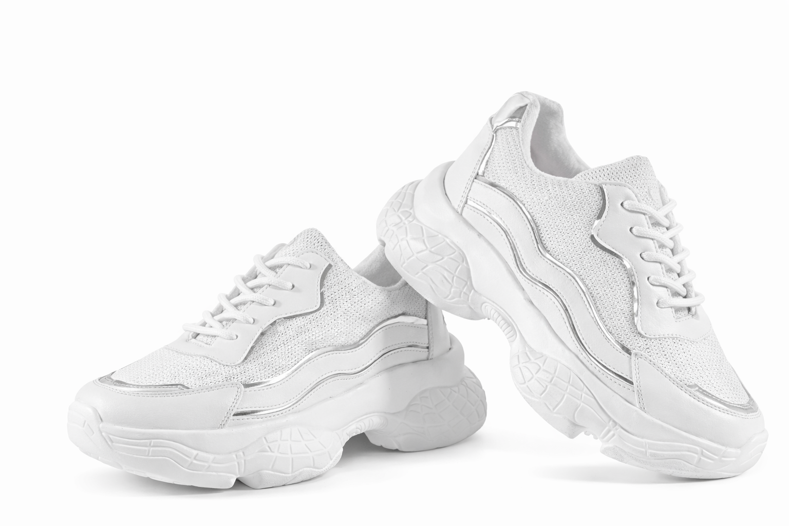 Women's white casual sports shoes 1 Women's white casual sports shoes