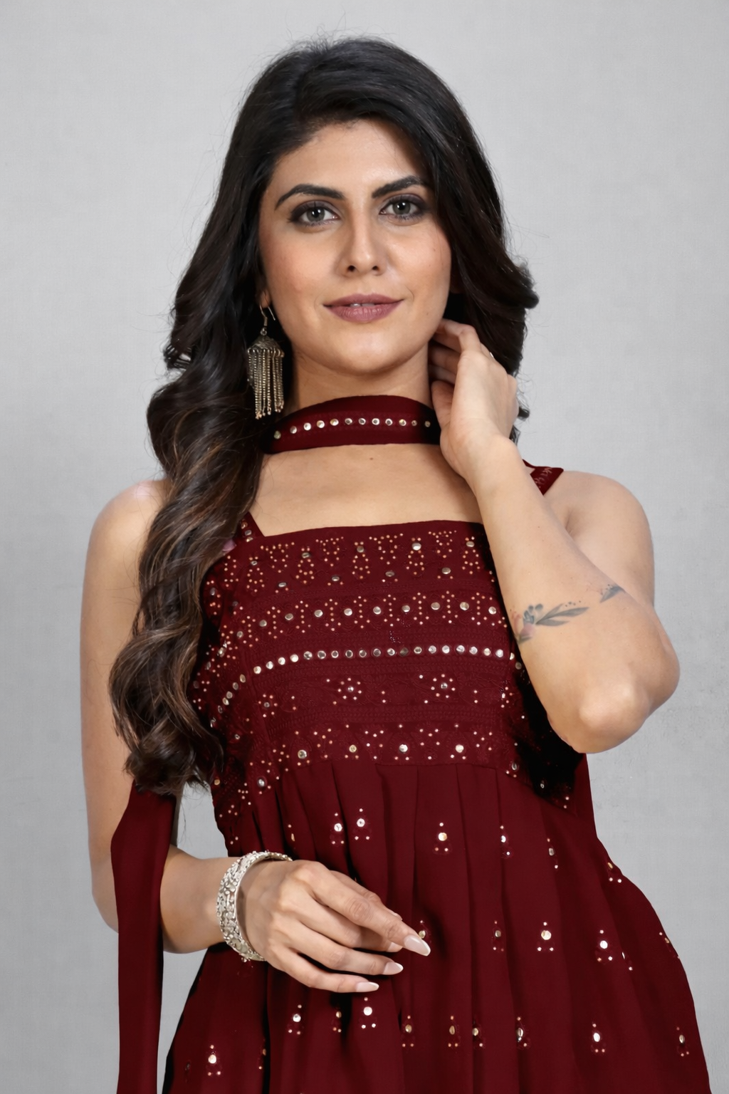 Women's Fancy plazzo & kurta set - Image 3