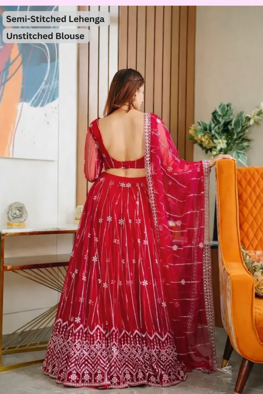 Fancy lehenga set for womens - Image 2