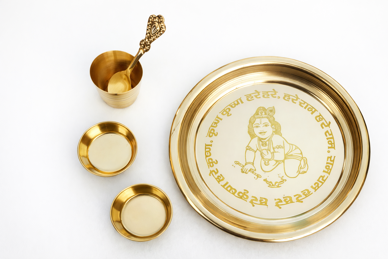 Laddu gopal bhog thali