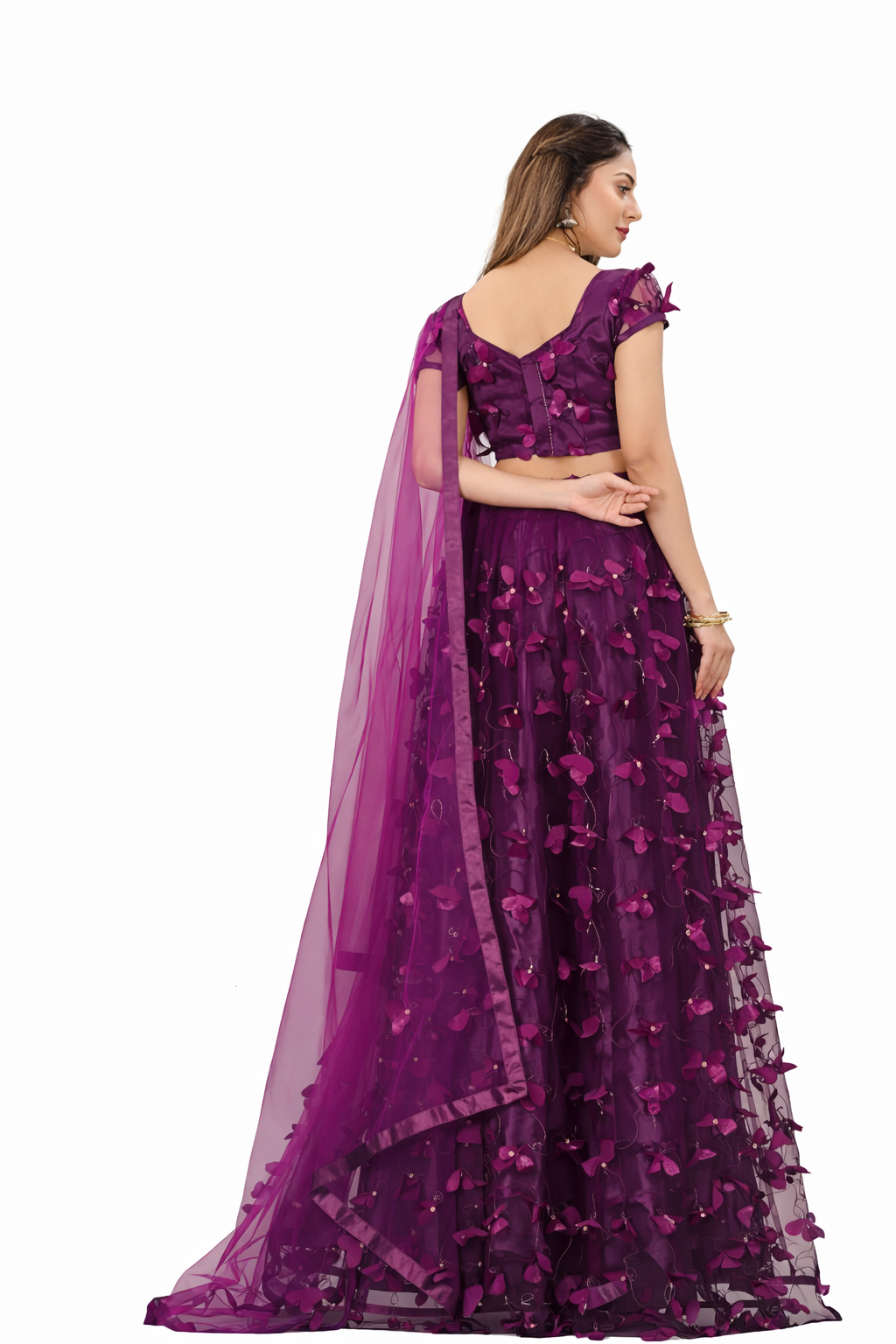Net lehnga choli set - Image 3