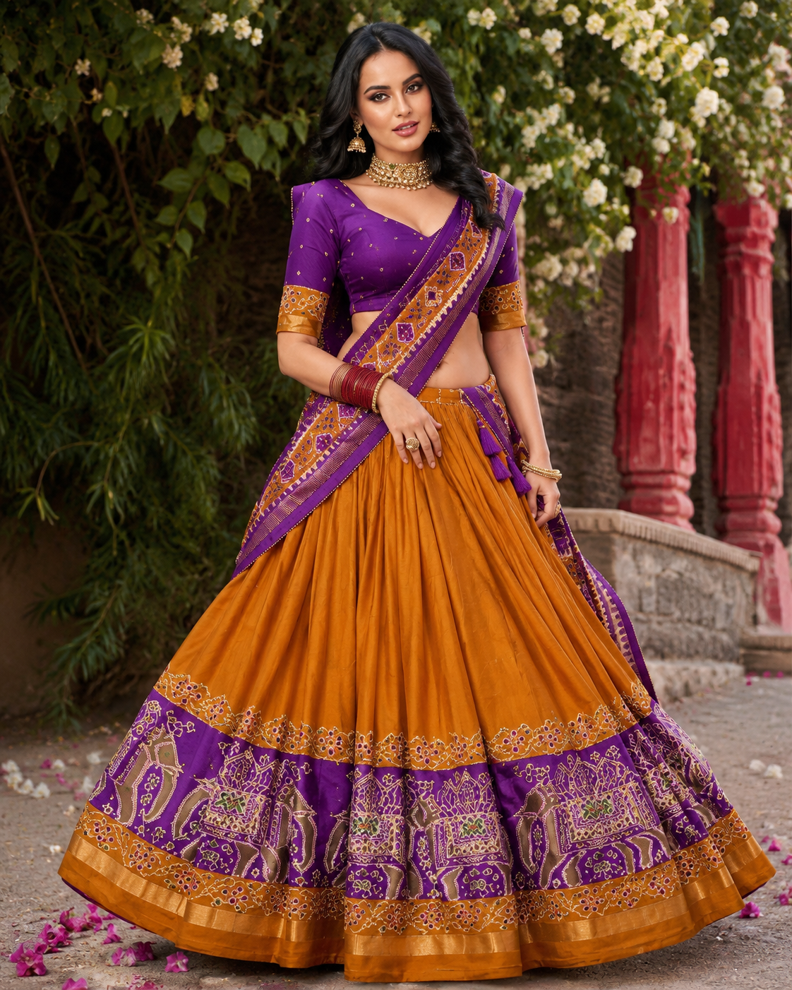 Luxury Ethnic Wear Lehenga with Dupatta - Image 4