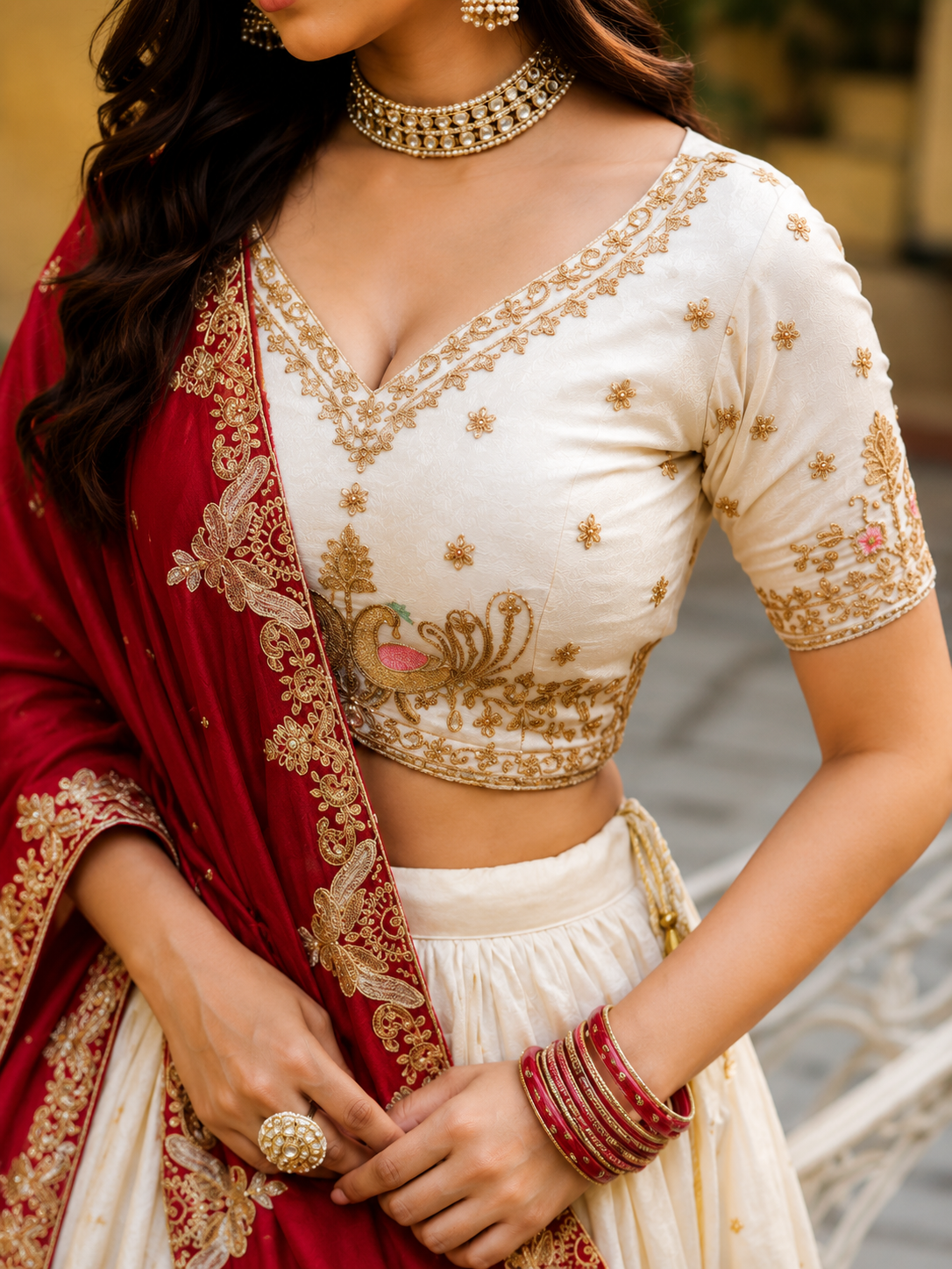 Women’s Premium Festive Embroidered Lehenga Choli with Dupatta - Image 2