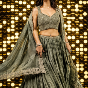 Pista Green Designer Lehenga Choli for Women – Wedding & Party Wear