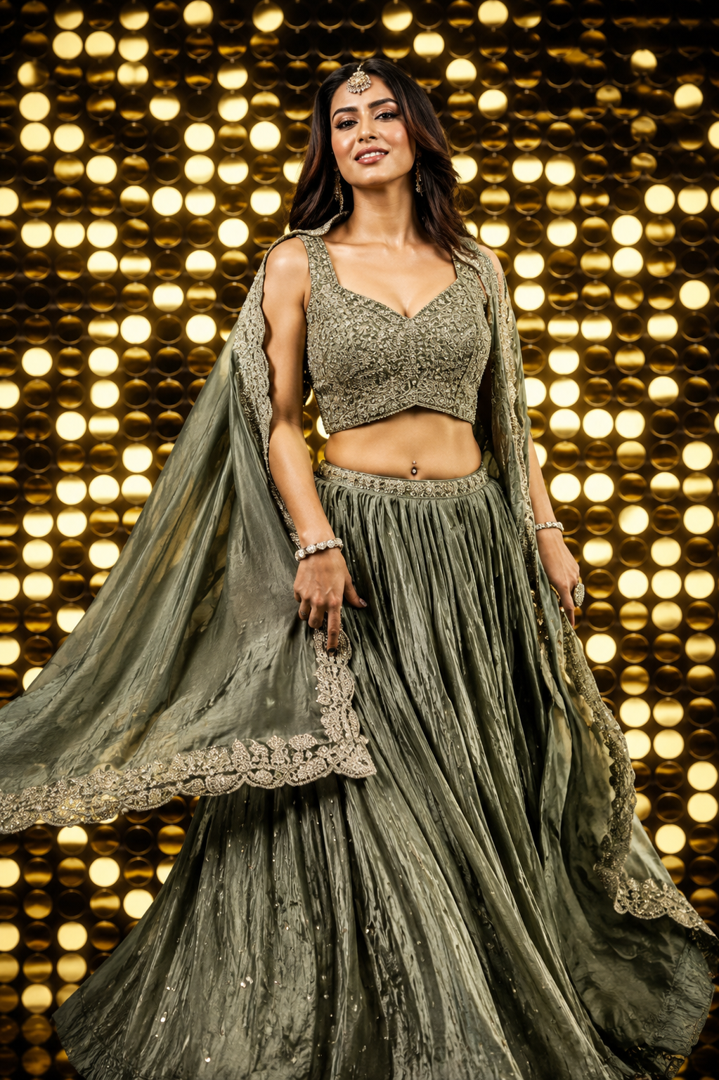 Pista Green Designer Lehenga Choli for Women – Wedding & Party Wear