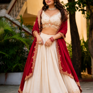 Women’s Premium Festive Embroidered Lehenga Choli with Dupatta