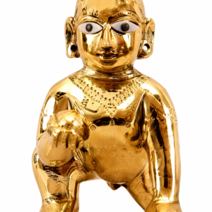 Laddu Gopal Ashtadhatu Murti – Bal Gopal Golden Idol for Home Temple & Pooja