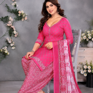 Stylish Pink Traditional Punjabi Dress Set for Women