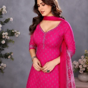 Stylish Pink Traditional Punjabi Dress Set for Women