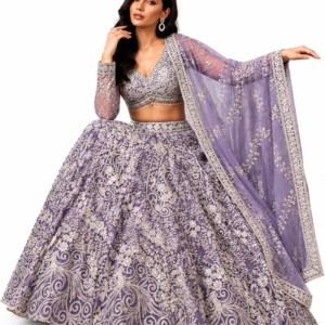 Elegant Lavender Wedding Lehenga