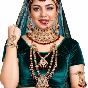 Dulhan bridal jewellery set