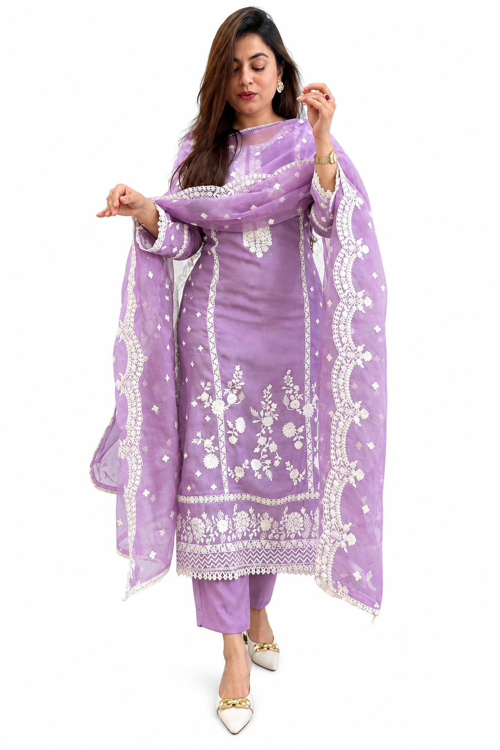 Women's Rayon Blend Straight Embroidered Kurta 1 Women's Rayon Blend Straight Embroidered Kurta